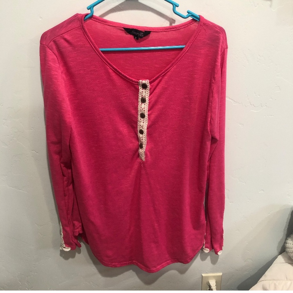 Pink and lace long sleeve